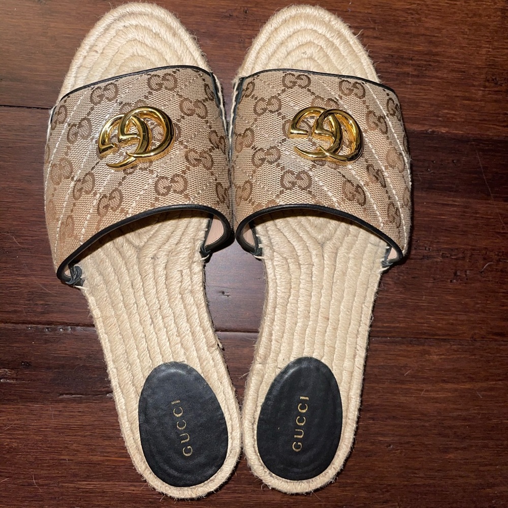 Gucci espadrilles canvas. Size 41 or 11 women’s